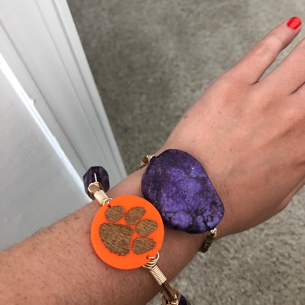 Clemson Bangle and Bracelet Set